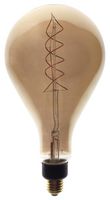 PS160/LEDFIL/4W/ES/DS18K - 4W Smoked Glass LED Filament Bulb, PS160, E27, 1800K, 220lm, Dimmable