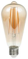 ST64/LEDFIL/4WESG22KD - 6W LED Gold Filament Bulb, ST64, E27, 2200K, 400lm, Dimmable