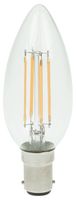 CEL/LEDFIL/4WSBCD - 4W LED Candle Bulb, B15d, 2700K, 470lm, Dimmable