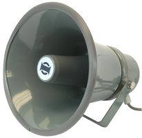TC15AH - 15W 100V Line Weatherproof 8" Round Metal Horn Speaker, IP66