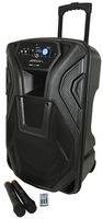 BUSKER-15 - 100W 15" Busker Portable PA USB/SD/FM/BT with UHF Microphones