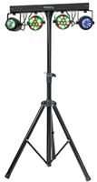 DJLIGHT60 - LED Powerbar RGBW Set 2xPar/2xMoonflower with Stand & IR Remote