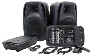 ES-210MX-BLU - 150W RMS Portable PA System with Class D Built-in Amplifier