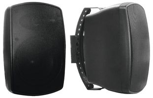 OD-5TB - Pair of 5.25" Weatherproof Wall Speakers, 40W RMS, IP65, Black