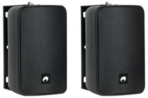 ODP-204TB - 2 IP65 4" Wall Mounted Speakers, 40 W RMS, Black