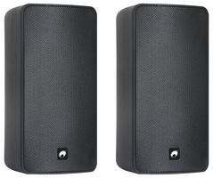 ODP-206TB - Pair of 6" Installation Wall Speakers, IP65, 100V, 80W RMS, Black