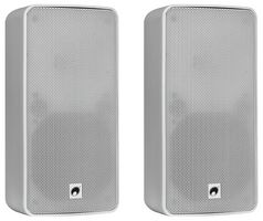ODP-206W - Pair of 6" Installation Wall Speakers, IP65, 80W RMS, White