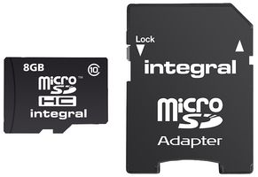 INMSDH8G10-90U1 - UltimaPro Class 10 MicroSDHC Memory Card with SD Adaptor 90MB/s U1, 8GB