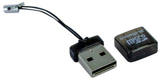 INCRMSDMINIUSB - MicroSD Compact USB 2.0 Card Reader, microSD microSDHC microSDXC