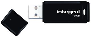 INFD64GBBLK - Black USB 2.0 Flash Drive, 64GB