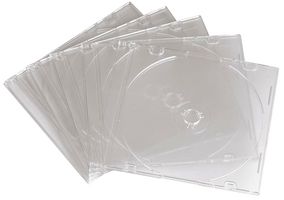 00051165 - Slim CD Jewel Cases Transparent 25 Pack