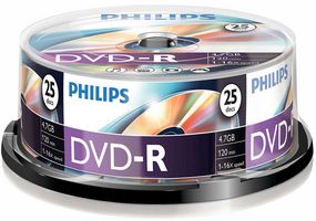 DM4S6B25F/00 - 16x Speed DVD-R Blank DVDs - Spindle 25 Pack