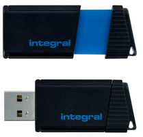 INFD16GBPULSEBL - Pulse USB 2.0 Flash Drive, 16GB Blue