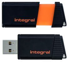 INFD32GBPULSEOR - Pulse USB 2.0 Flash Drive, 32GB Orange
