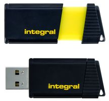 INFD64GBPULSEYL - Pulse USB 2.0 Flash Drive, 64GB Yellow