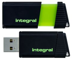 INFD128GBPULSEGR - Pulse USB 2.0 Flash Drive, 128GB Green