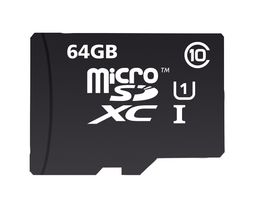 INMSDX64G10-90SPTAB - MicroSDHC Class 10 U1 Memory Card 90MB/s, 64GB