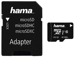 00124160 - 128GB Class 10 MicroSDXC UHS-I Memory Card 80MB/s