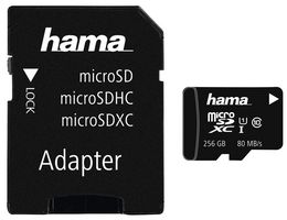 00124173 - 256GB Class 10 MicroSDXC UHS-I Memory Card 80MB/s
