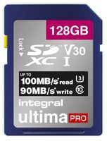 INSDX128G-100/90V30 - UltimaPro Premium SDHC UHS U3 V30 SD Memory Card 100MB/s, 128GB