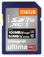 INSDX256G-100/90V30 - UltimaPro Premium SDHC UHS U3 V30 SD Memory Card 100MB/s, 256GB
