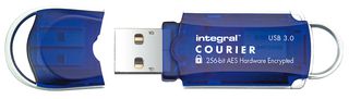 INFD64GCOU3.0-197 - Courier FIPS 197 Encrypted USB 3.0 Flash Drive, 64GB