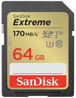 SDSDXV2-064G-GNCIN - 64GB Extreme SDXC UHS-I U3 Video Class 30, up to 170MB/s