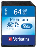 44024 - Premium U1 SDXC Memory Card, 64GB up to 90MB/s
