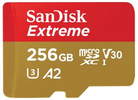 SDSQXAV-256G-GN6MA - Extreme MicroSDXC UHS-I U3 V30 Memory Card, 256GB 190MB/s 130MB/s