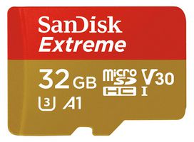 SDSQXAF-032G-GN6AA - Extreme MicroSDXC UHS-I U3 V30 Memory Card, 32GB 100MB/s 60MB/s