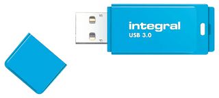 INFD128GBNEONB3.0 - Neon USB 3.0 Flash Drive, 128GB Blue