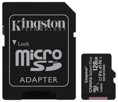 SDCS2/128GB - 128GB Canvas Select Plus MicroSDXC Memory Card, Class 10 A1 UHS-I U1 100MB/s Read