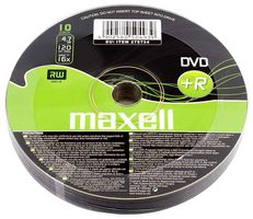 275734 - 16x Speed DVD+R Blank DVDs, 10 Pack Shrink