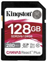 SDR2V6/128GB - 128GB Canvas React Plus SDXC Memory Card UHS-II U3 V60, 280MB/s Read