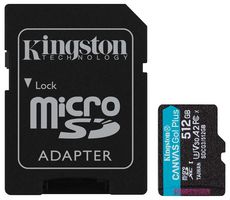 SDCG3/512GB - 512GB Canvas Go! Plus MicroSDXC Memory Card, Class 10 A2 UHS-I U3 V30 170MB/s Read