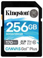 SDG3/256GB - 256GB Canvas Go! Plus SDXC Memory Card, Class 10 UHS-I U3 V30 170MB/s Read