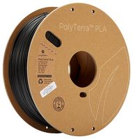 70820 - 1.75mm PolyTerra PLA Filament for 3D Printer, Charcoal Black, 1kg