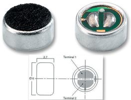 MCE-4500 - Sub-Miniature Electret Microphone Cartridge