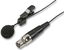 MIC-500X3 BLACK - Lavalier Microphone with 3 Pin Mini XLR Socket
