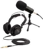 ZDM-1PMP - Broadcast Supercardioid Dynamic Microphone Pack with Headphones