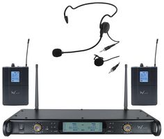DTM700BP - Dual UHF Beltpack Microphone Wireless System, MIC72AV2