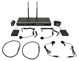 NU2-N - NU2-N Dual Wireless UHF Microphone Receiver System