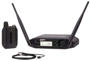 GLXD14+UK/93-Z4 - Dual Band Digital Wireless BodyPack System with Miniature Lavalier Microphone - GLX-D+