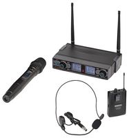 WF-D290HP MKII-A2 - UHF Dual Digital Wireless Microphone System UK Plug - 606-613.5 MHz