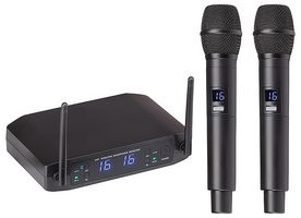 WF-U216HH-A2 - UHF Dual 16 Channel Wireless System with Two Handheld Microphones