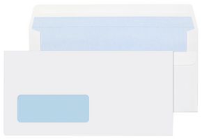 FL2884 - DL White Self Seal Window Envelopes - Pack of 1000
