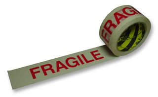 PT5033FRA - 50mm 'Fragile' Self Adhesive Labels - Roll of 264