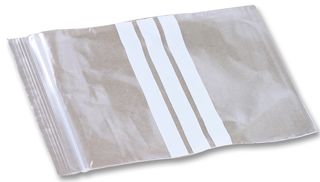 GA122 - 75mm x 85mm Write On Clear Grip Seal Plastic Bags - Pack of 1000