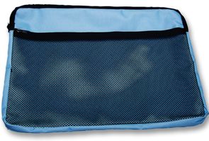 BAGCANBL - A4 Canvas Zip Bag - Blue