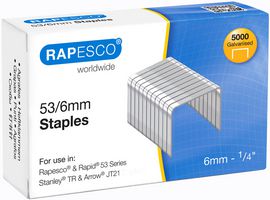 0749 - 53/6mm Galvanised Metal Staples - Pack of 5000
